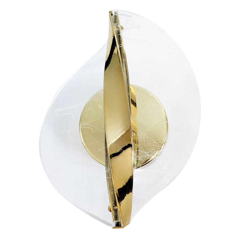 LED-vägglampa G128-W Guld