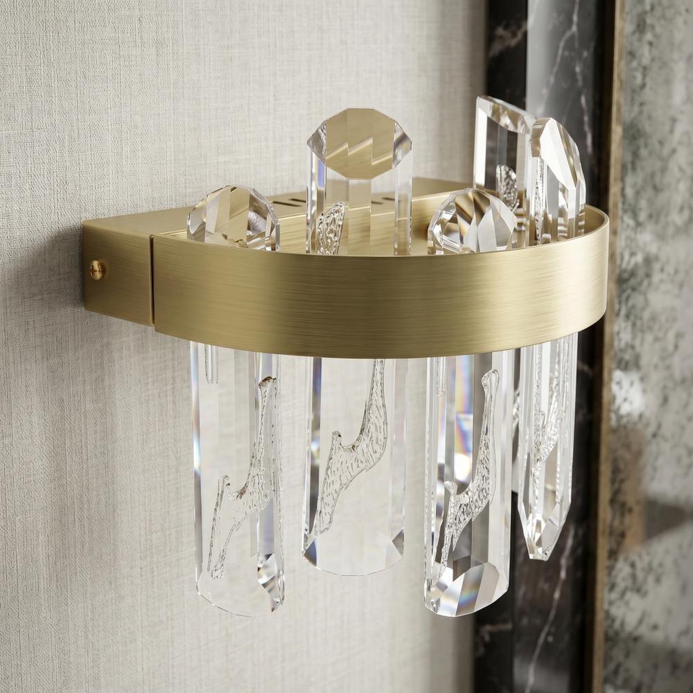 LED-vägglampa SWE075-W Brushed Gold