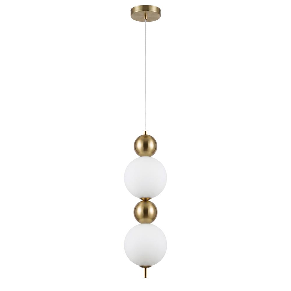 LED taklampa pendel LHJ116-2CP borstat guld