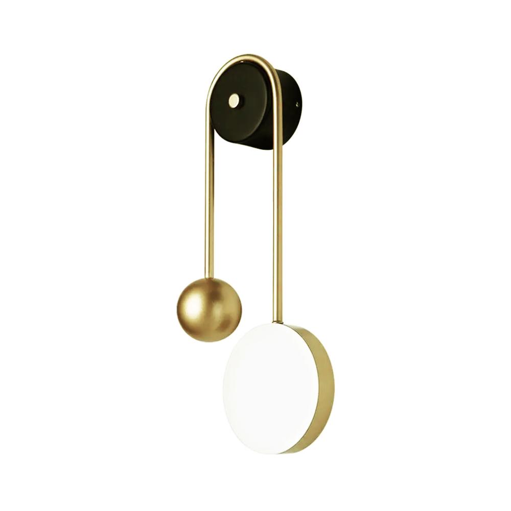 VÄGGLAMPA VÄGGLAMPE APP1474-W GULD
