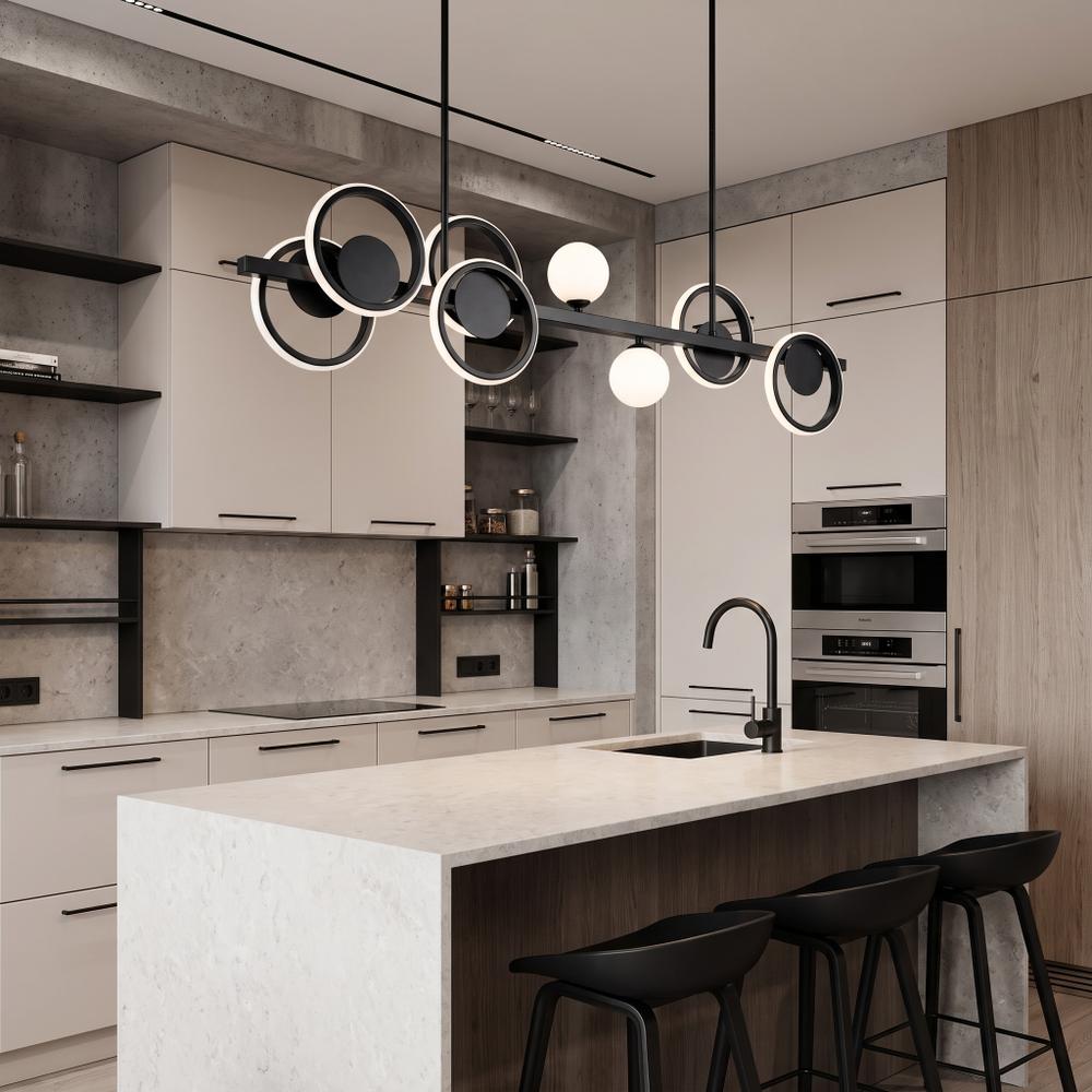 APP1199-CP Candeeiro de teto LED preto