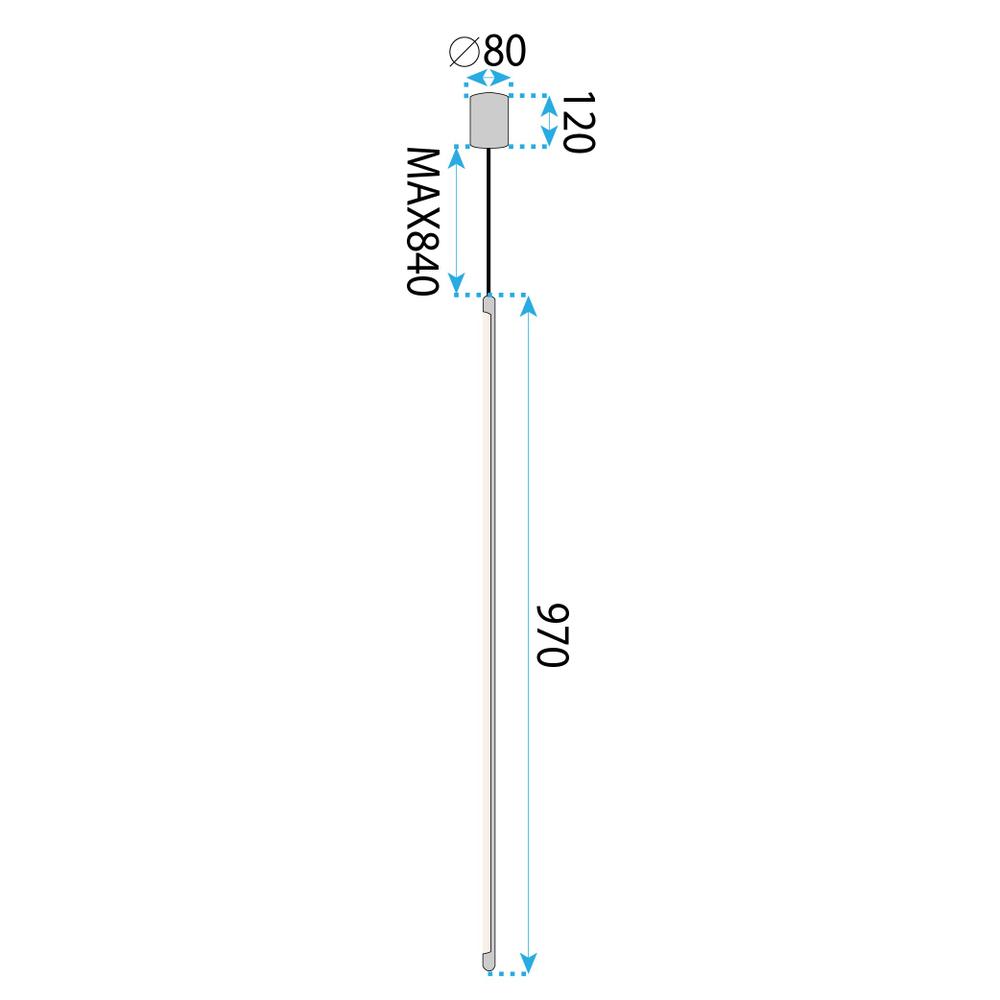 HÄNGANDE TAKLAMPA LED APP1414-C GULD 100 cm