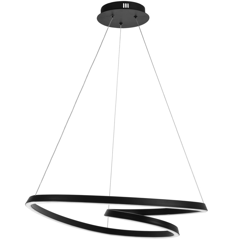 Taklampa Hängande Loop LED + Fjärrkontroll APP796-cp Svart