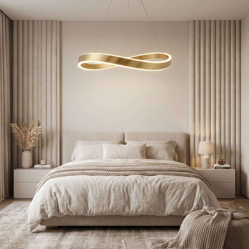 HÄNGANDE TAKLAMPA SWE069-CP 80cm BRUSH GOLD