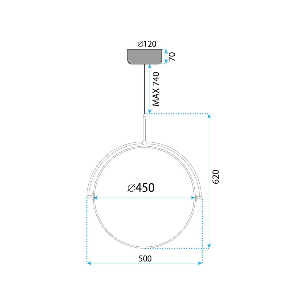 Hängande LED-lampa APP1427-C 50 cm