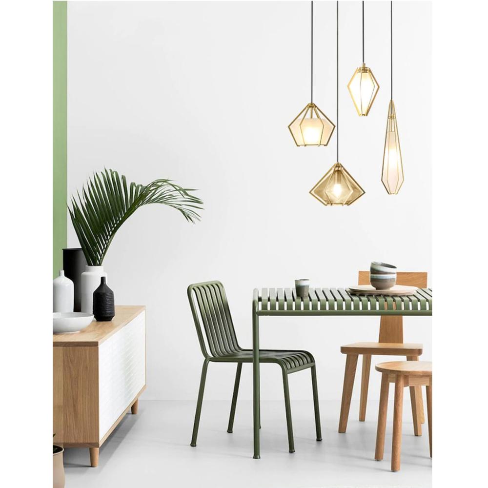 Hängande glastaklampa APP456-1CP grafit