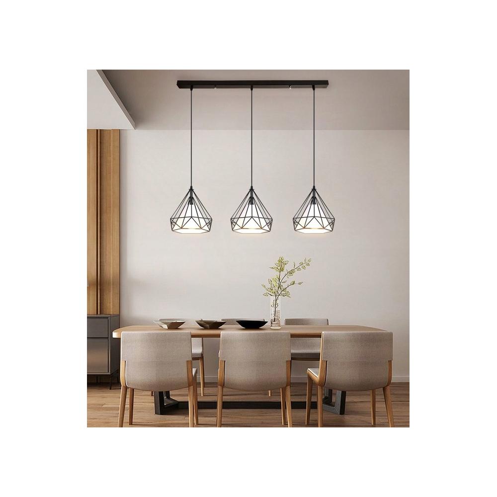 HÄNGANDE TAKLAMPA I LOFTSTIL BELLO 3x E27 APP012-3CP