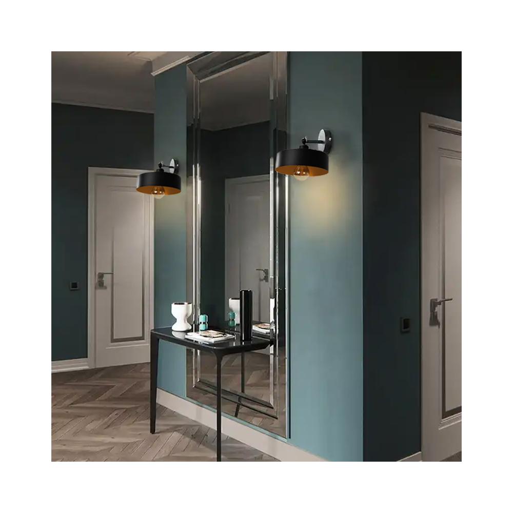 VÄGGLAMPA VÄGGLAMPA APP1332-1W SVART GULD