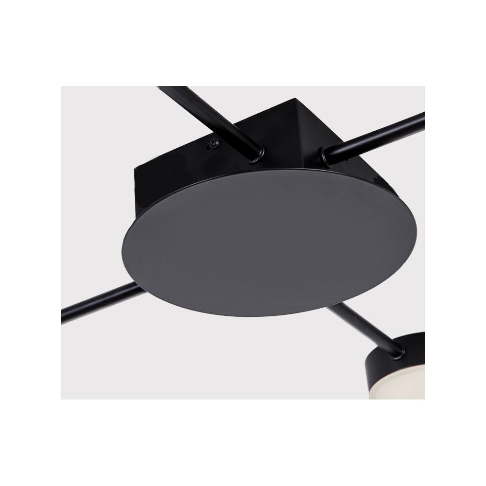 TAKLAMPA 4-ARMAD LED APP519-4C Svart