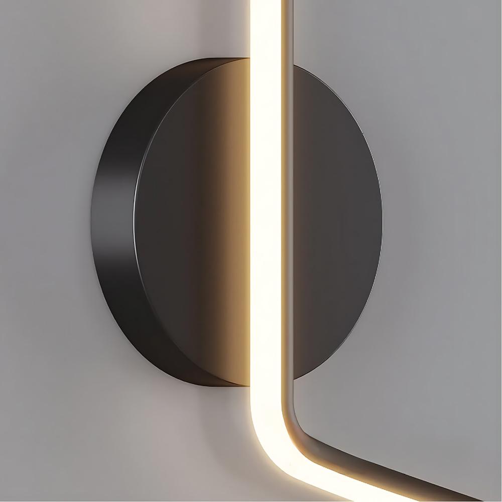 VÄGGLAMPA LED LHJ061-W SVART