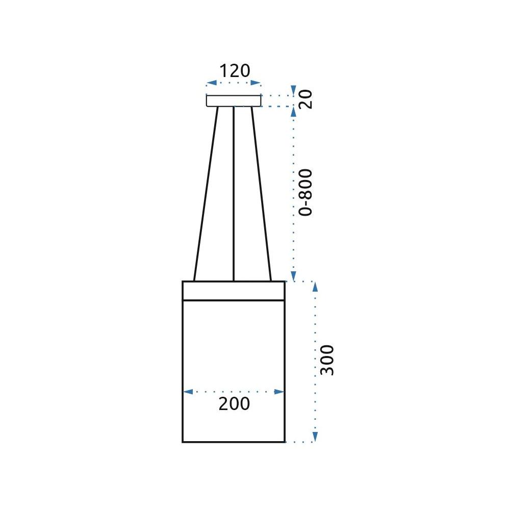 TAKLAMPA LED APP889-CP CHAIN