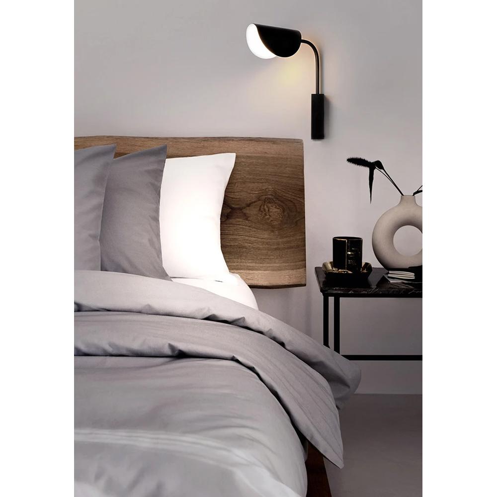 VÄGGLAMPA VÄGGLJUS APP1262-1W Svart