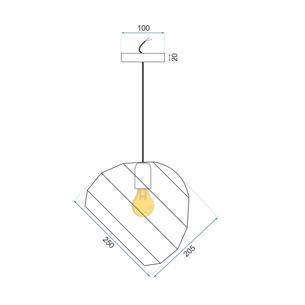 Hängande taklampa Kula APP382-1CP