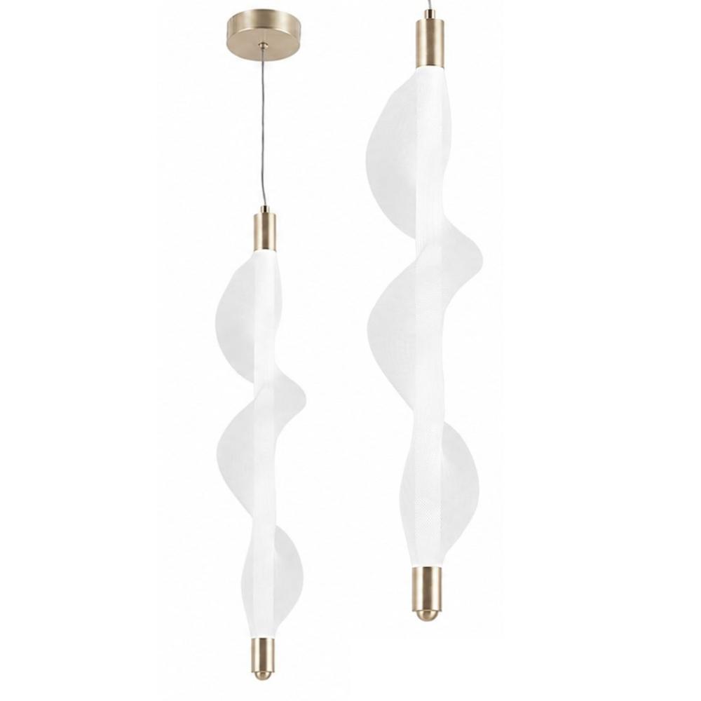HÄNGLAMPA LED G008-1CP VIT/GULD