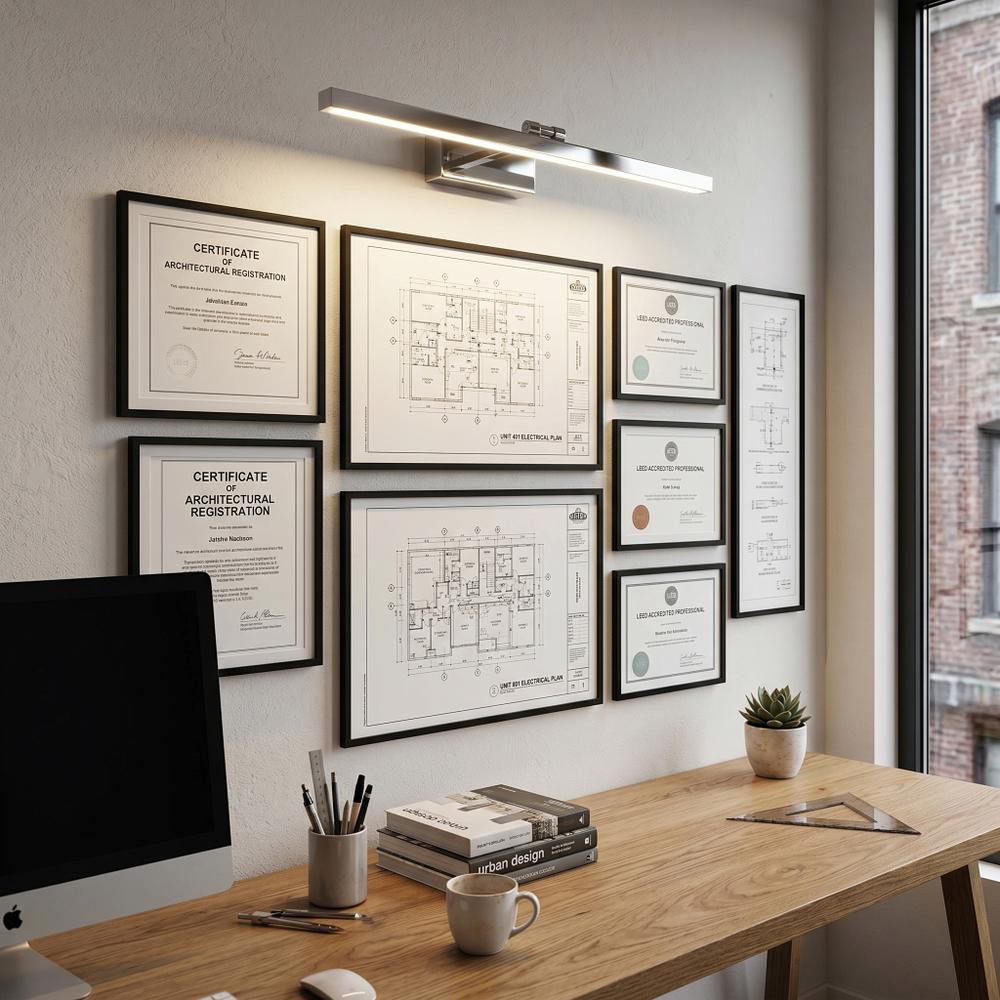 Badrum vägg LED-lampa APP1859-1W 80 cm Chrome