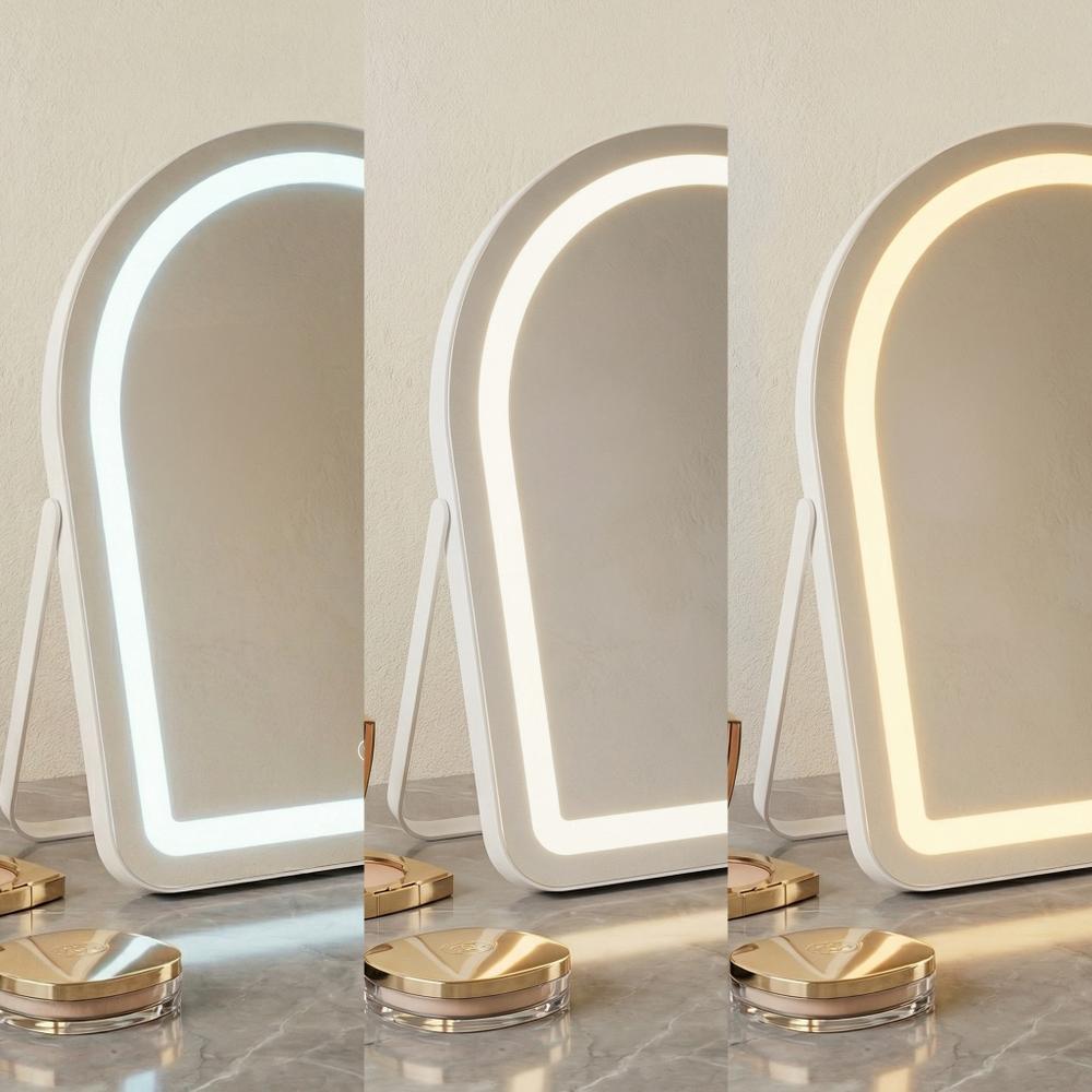 LED-spegel GLAM White 40x45cm