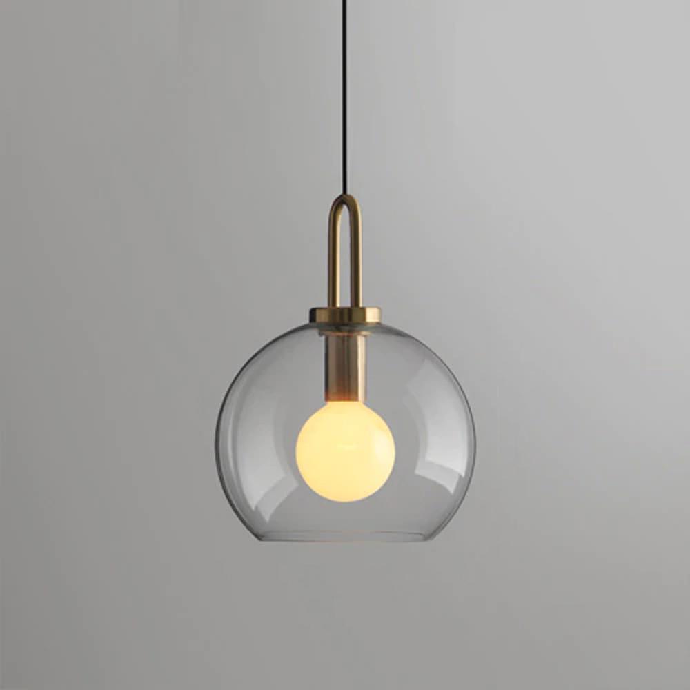 Hängande taklampa i glas, kula 25 cm APP630-1CP