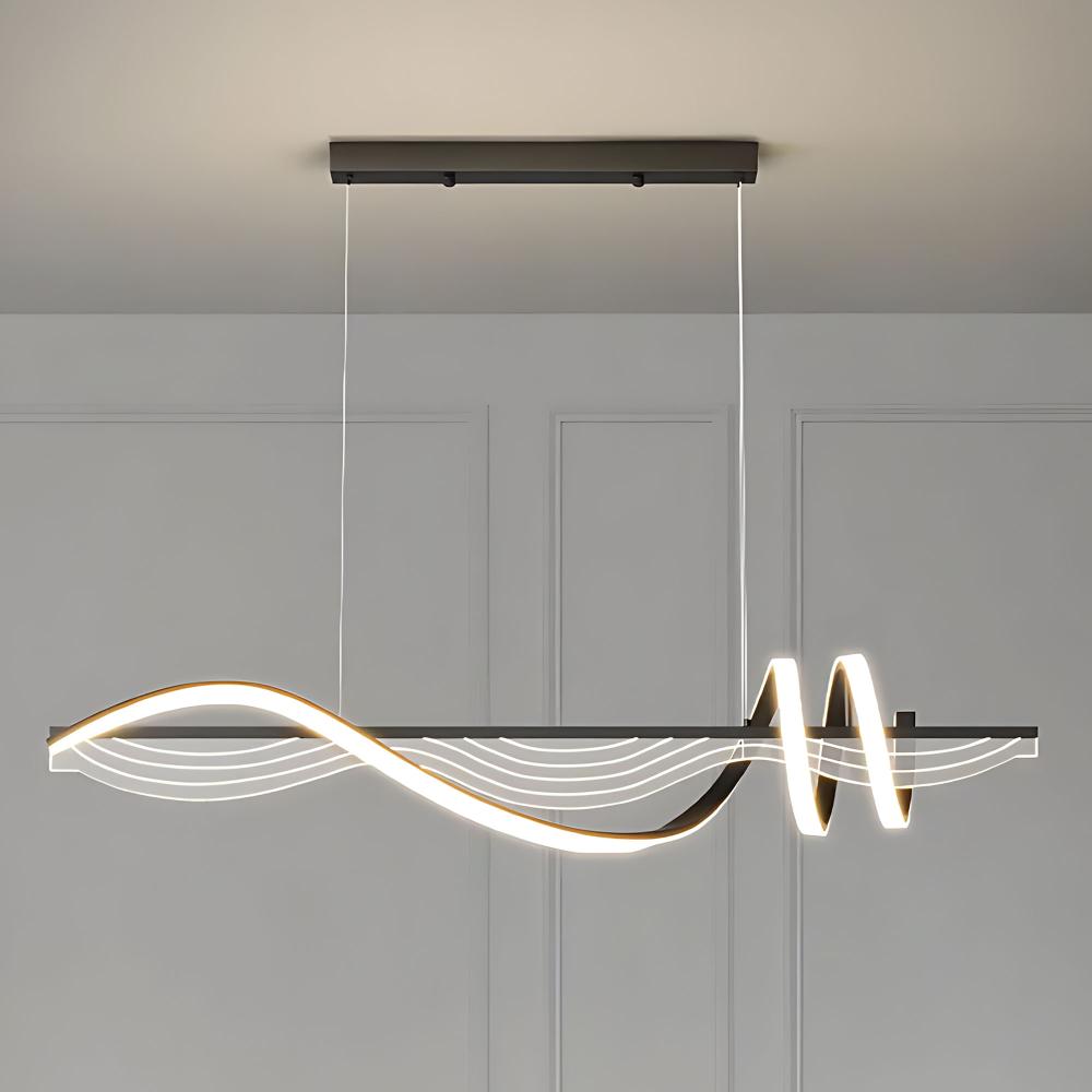 Hängande LED-lampa LHJ041-CP 100 cm SVART