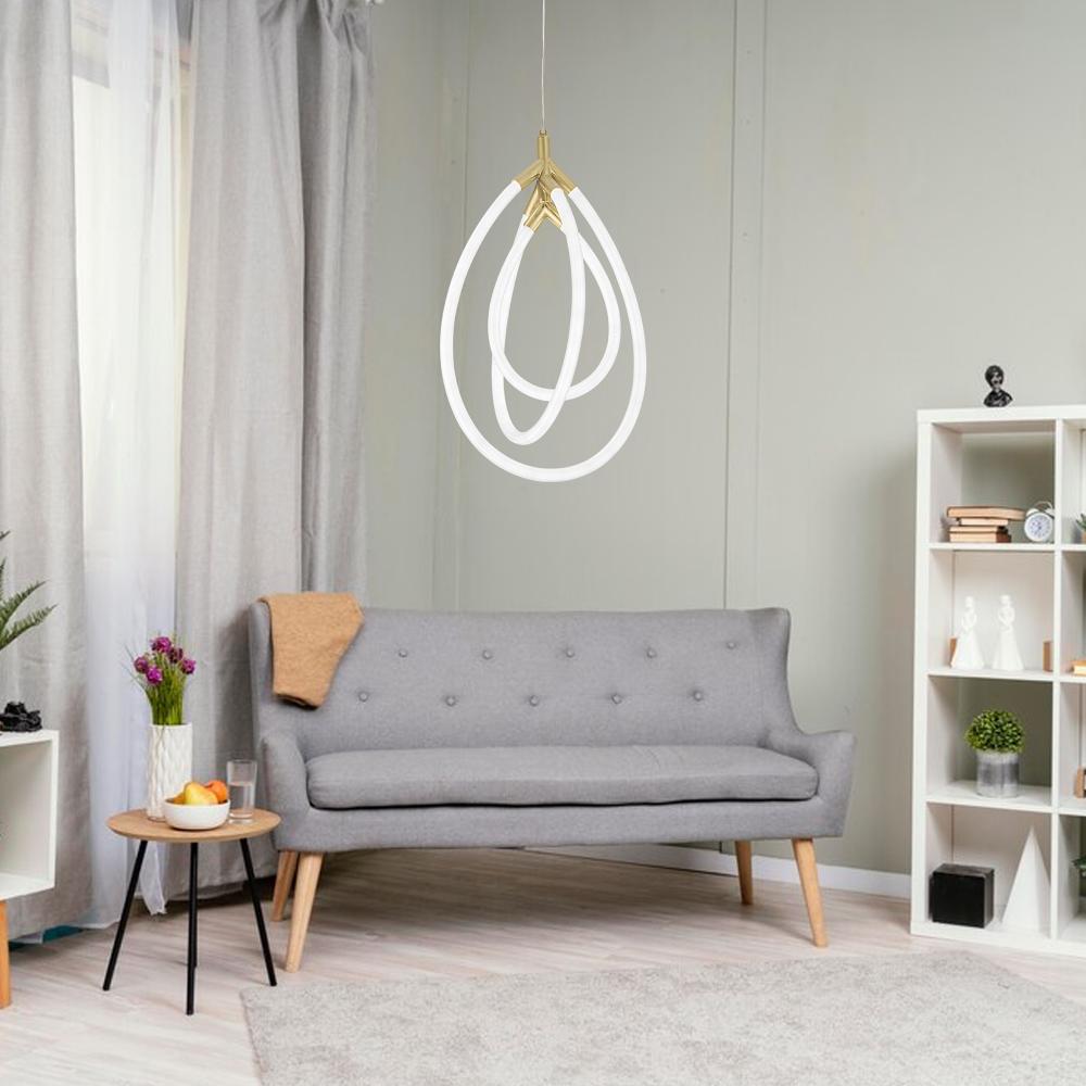 HÄNGLAMPA LED G018-CP GULD