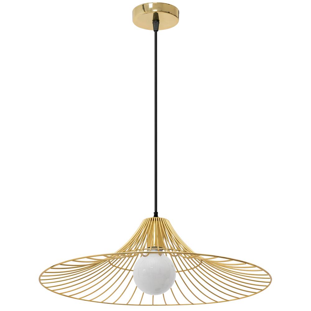 Platt Rund Hängande Taklampa Loft APP499-1CP Guld