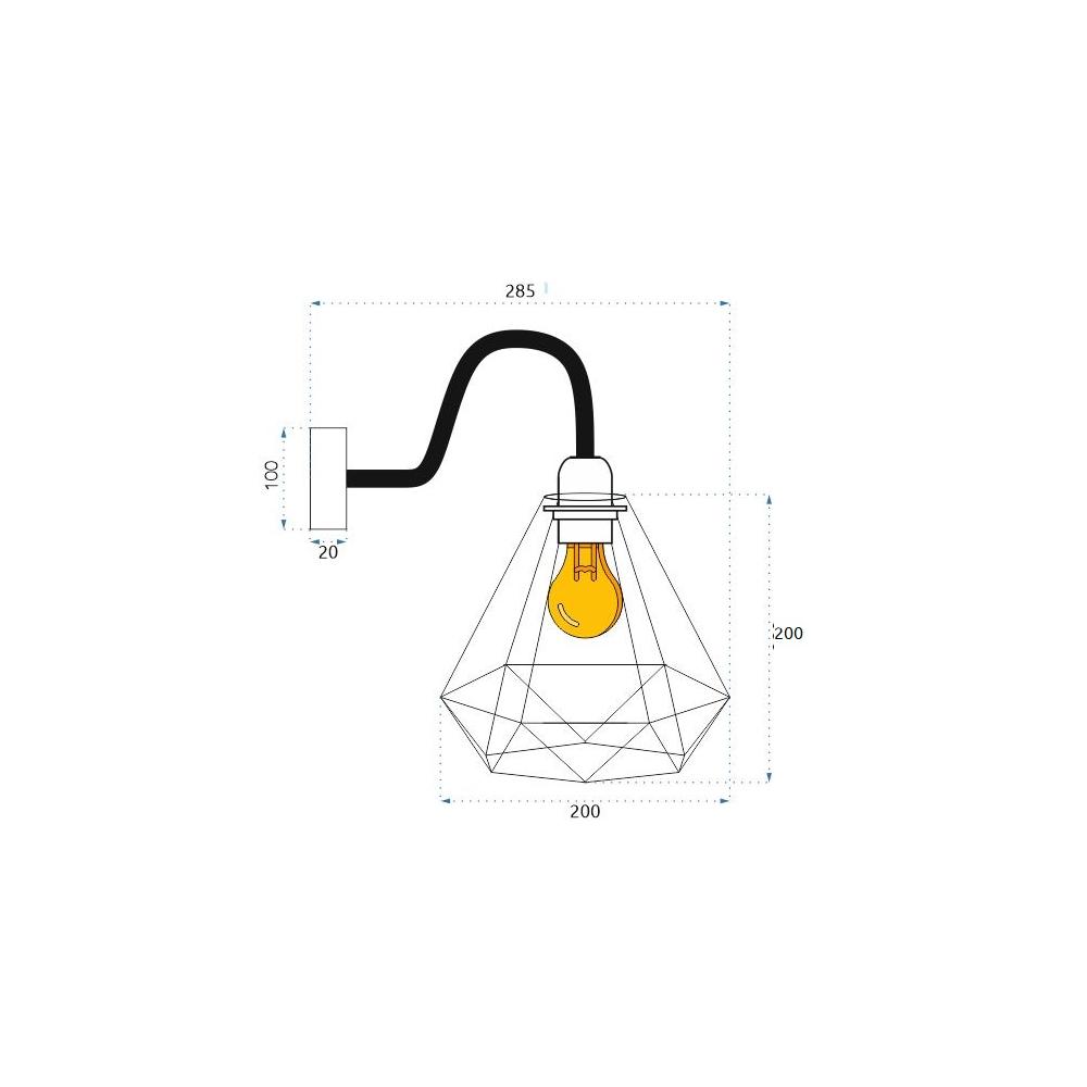 Vägglampa Kinkiet Loft 392230 Krom