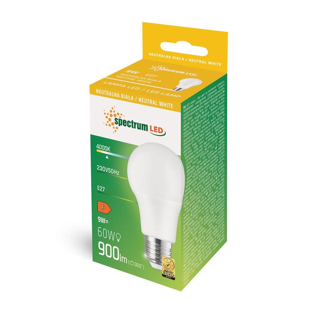 LED-lampa Neutral E27 230V 9W WOJ+14611