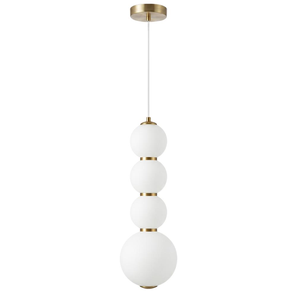 LED taklampa pendel LHJ114-4CP borstat guld