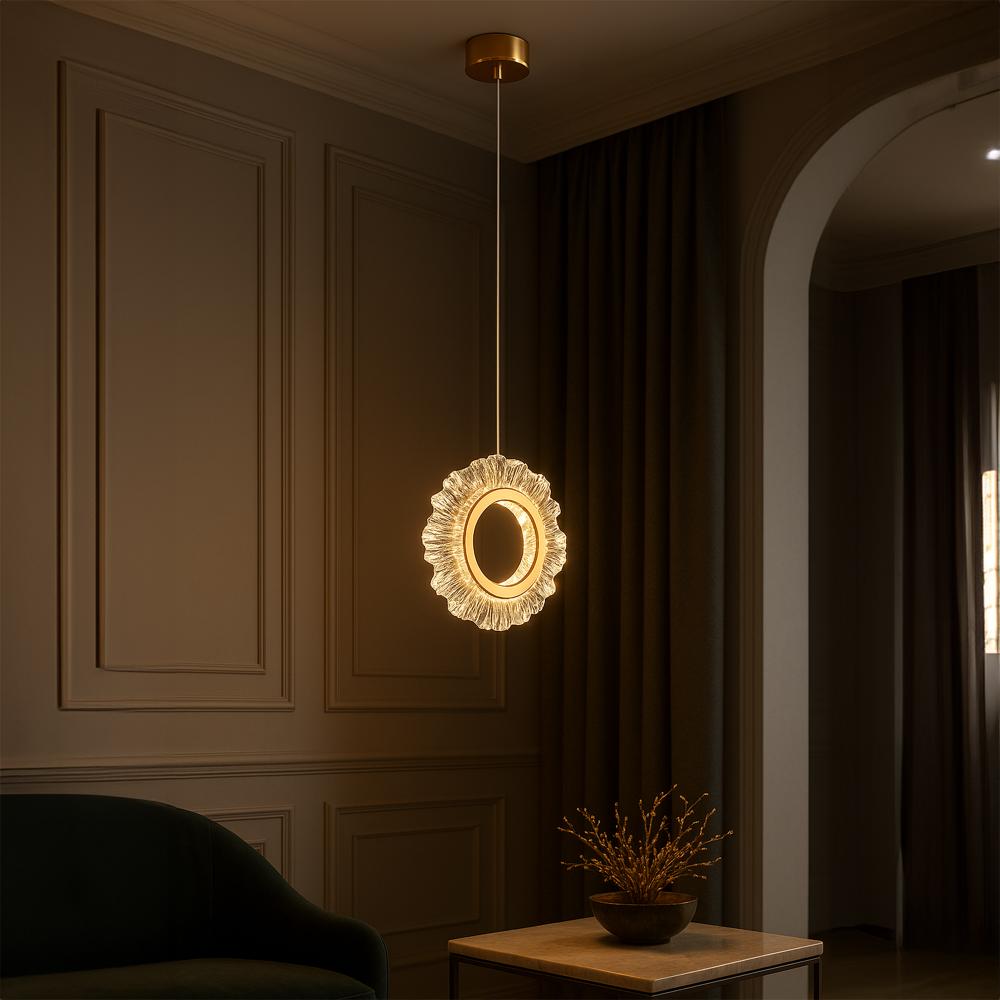 HÄNGANDE LED TAKLAMPA LHJ102-1CP GULD