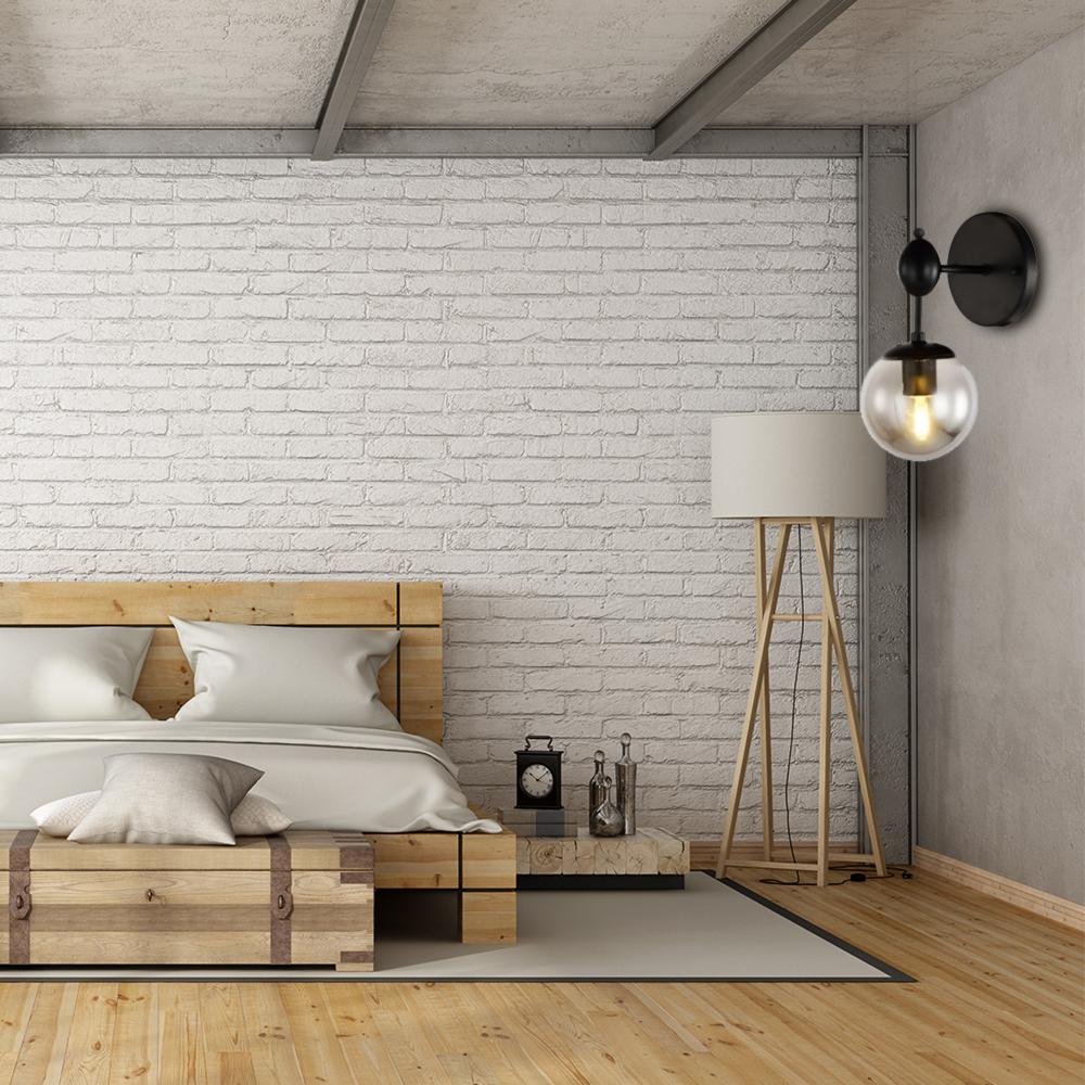 Vägglampa Glas Kinkiet APP750-1W Svart