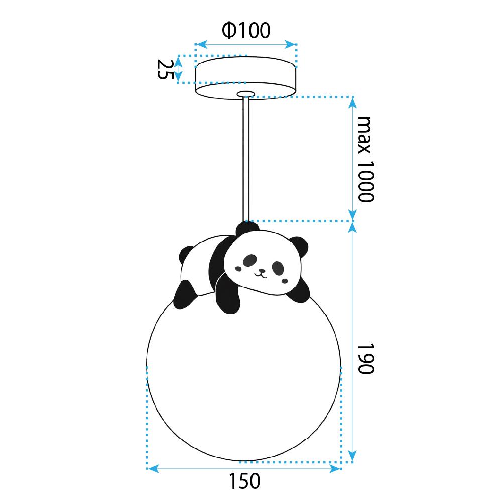HÄNGANDE TAKLAMPA PANDA G162-1CP