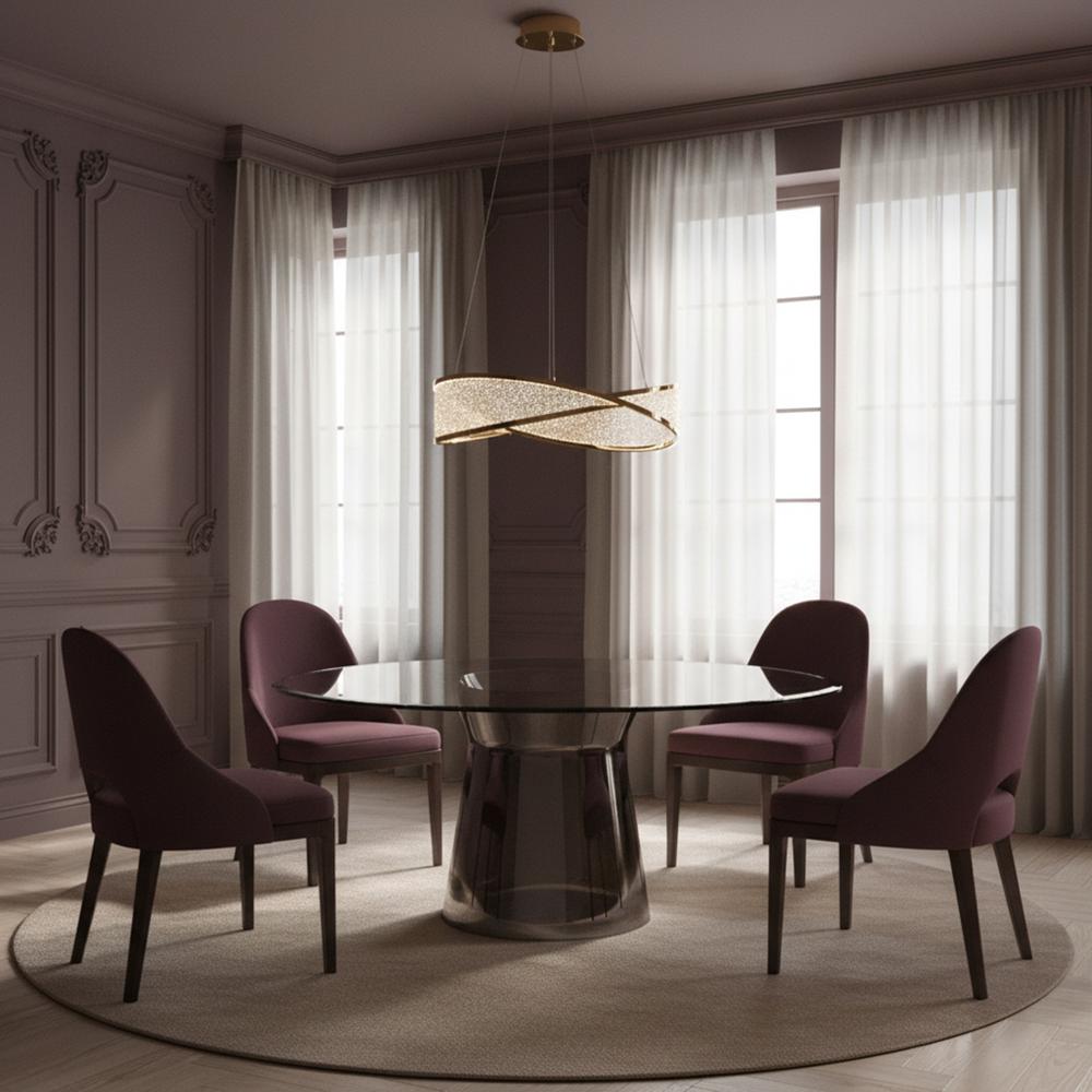 HÄNGANDE TAKLAMPA G136-CP 50 cm Guld