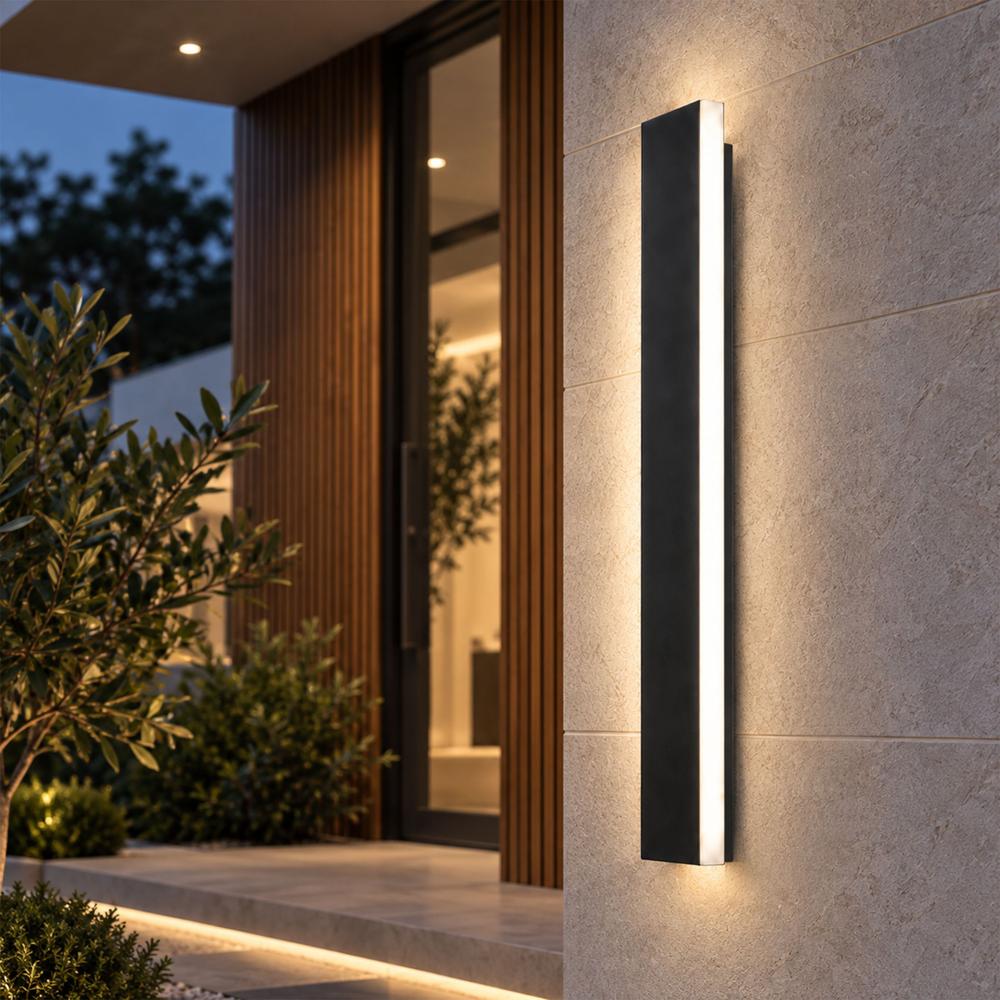Facade LED wall lamp JNH036-G 90 Black