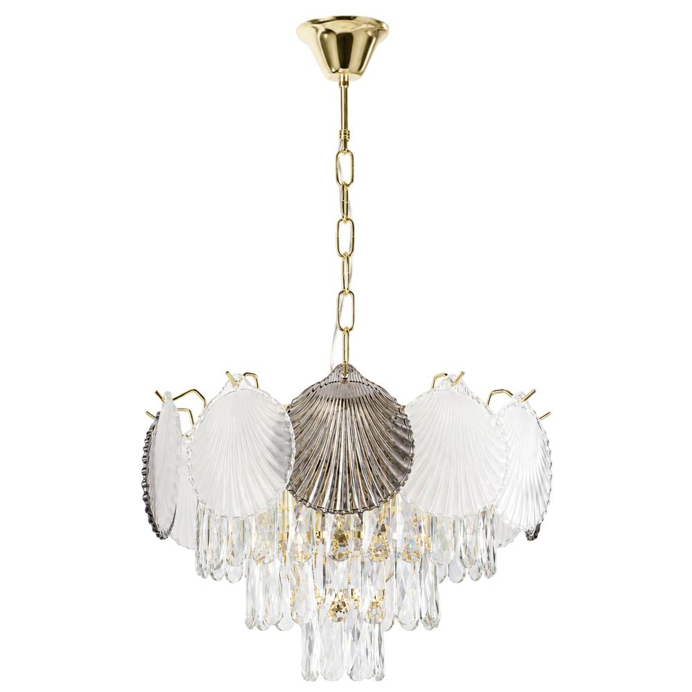 Kristall-pendellampa SWE083-CP 40cm GOLD