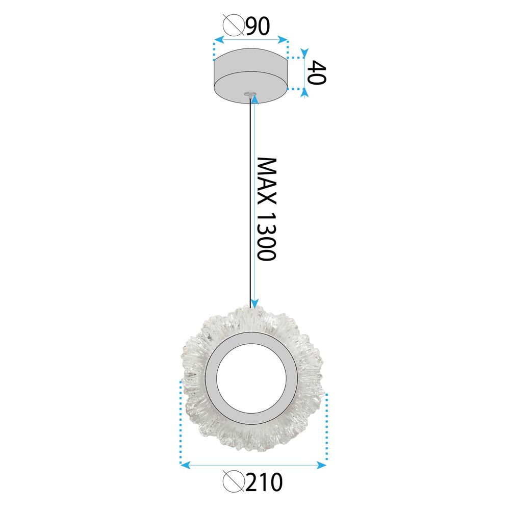 HÄNGANDE LED TAKLAMPA LHJ102-1CP GULD