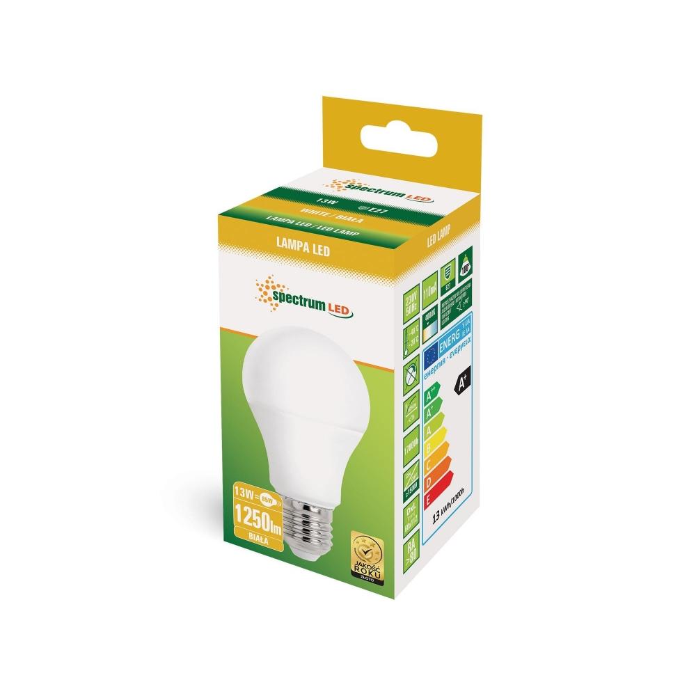 LED-LAMPA GLS E27 230V 13W NW WOJ+14102