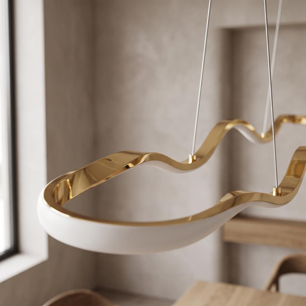 HÄNGENDE LED TAKLAMPA LHJ028-CP 100 cm Guld