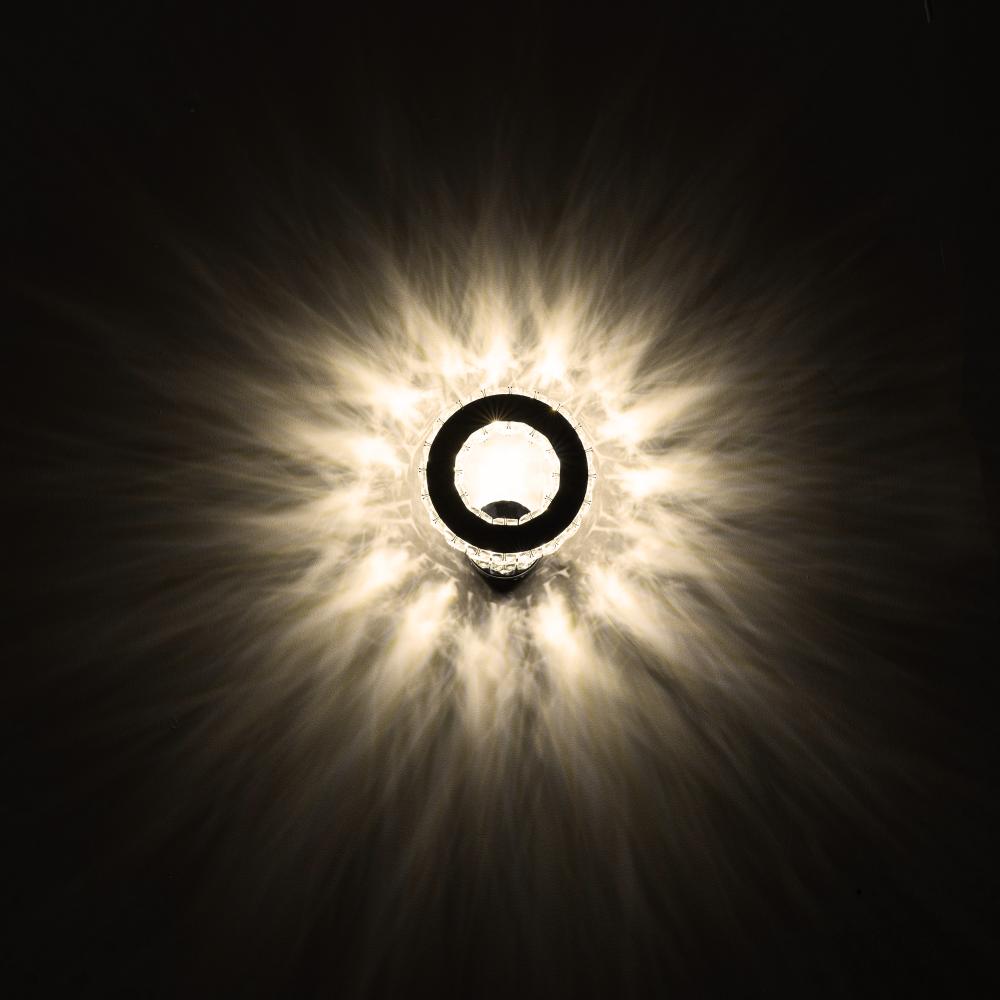 Vägglampa kristall LED rund väggarmatur APP413-W APP414-W