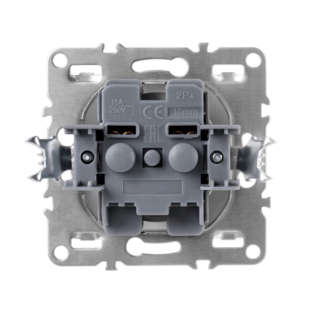 Single grounded socket OSTE JNH001-G Grey