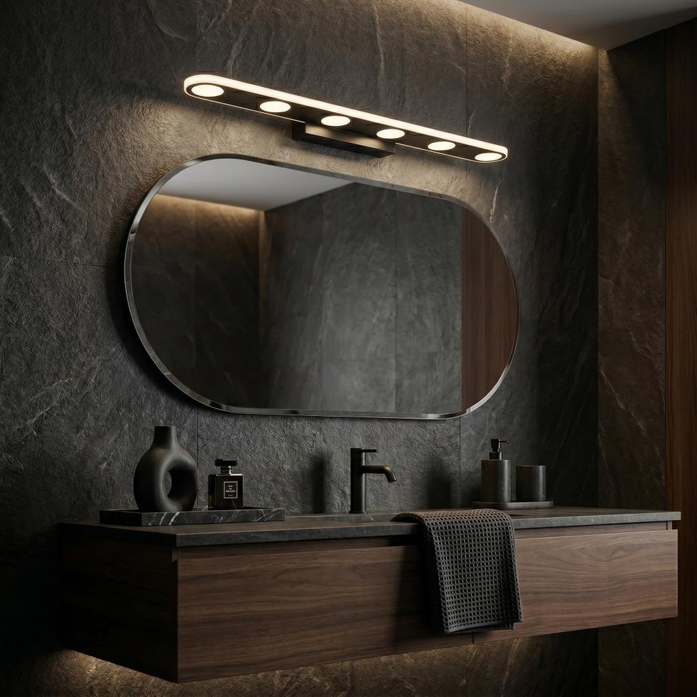 Badrum vägg LED-lampa SWE055-W BLACK