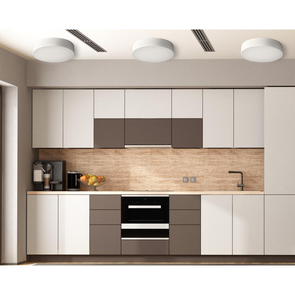 Taklampa Plafond 30cm Rund app640-3c Svart