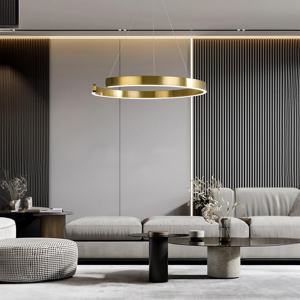 HÄNGLAMPA LED LHJ053-CP1 C BORSTAD GULD 60 CM