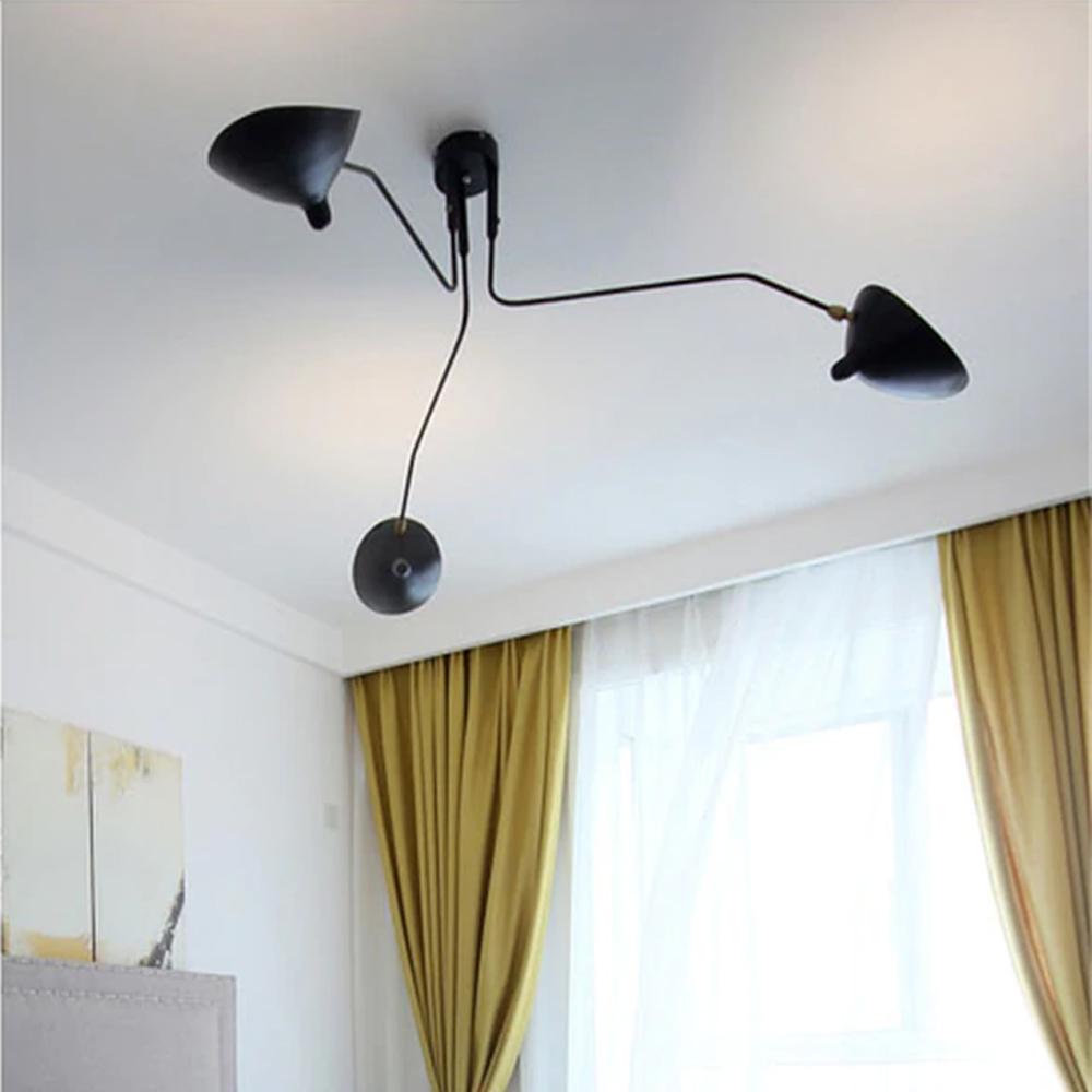 Taklampa med 3 armar APP569-3C Svart
