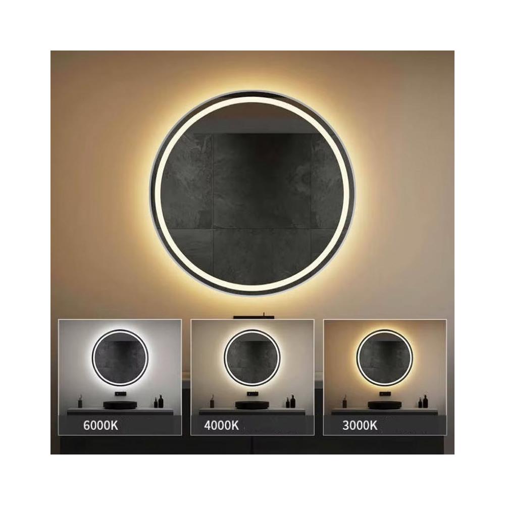 VÄGGSPEGEL LED 50 cm MMJ borstat stål