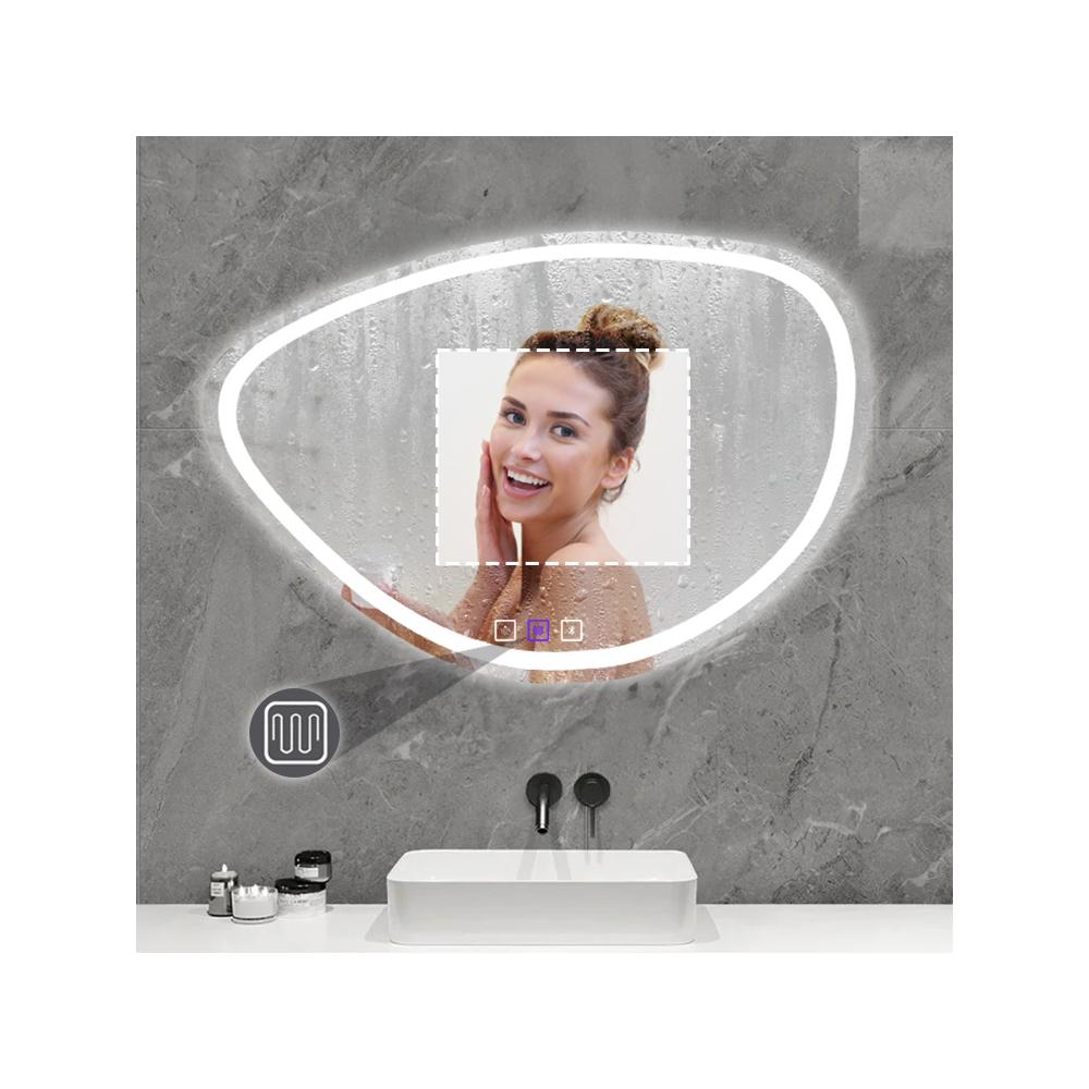 VÄGGSPEGEL LED MED BLUETOOTH-FUNKTION 70x100 cm FOG
