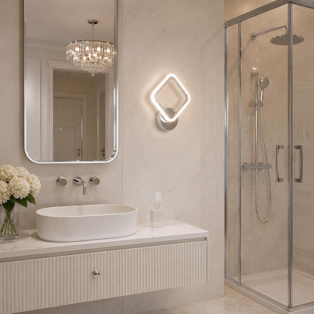 LED vägglampa LHJ125-W Krom