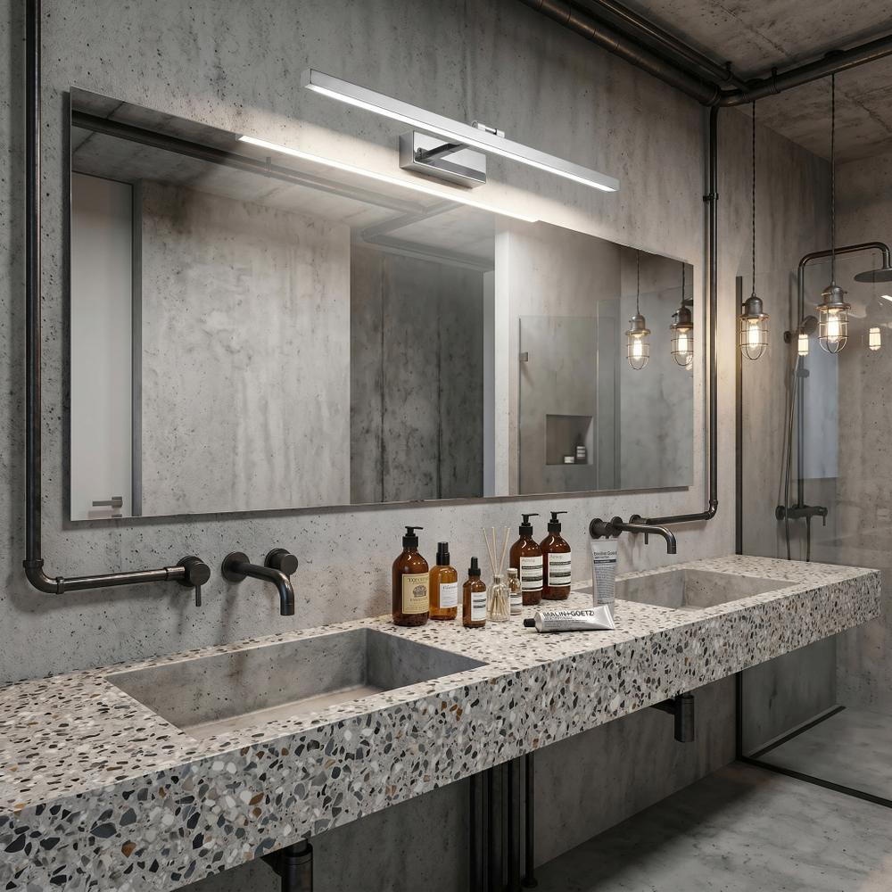 Badrum vägg LED-lampa APP1859-1W 80 cm Chrome
