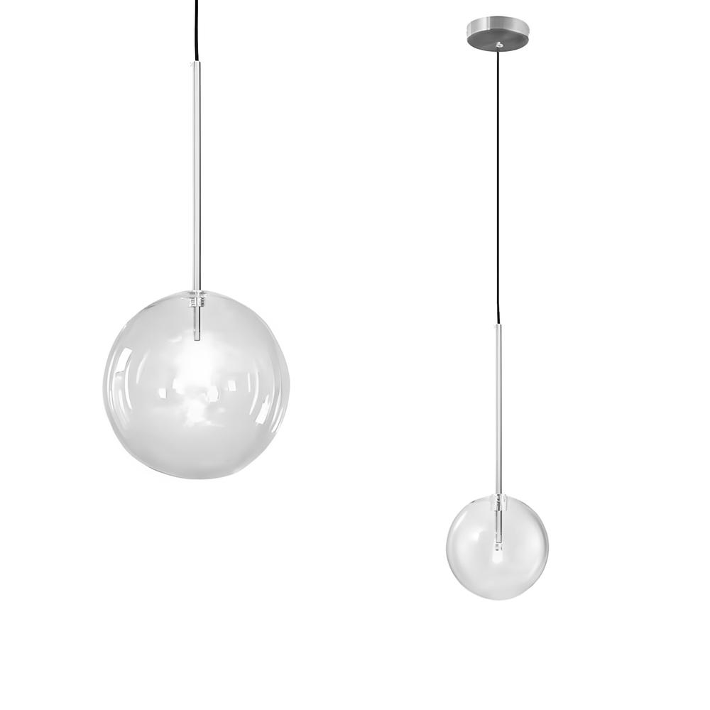 Taklampa Hängande Glasglob 15 cm KROM APP1681-1CP