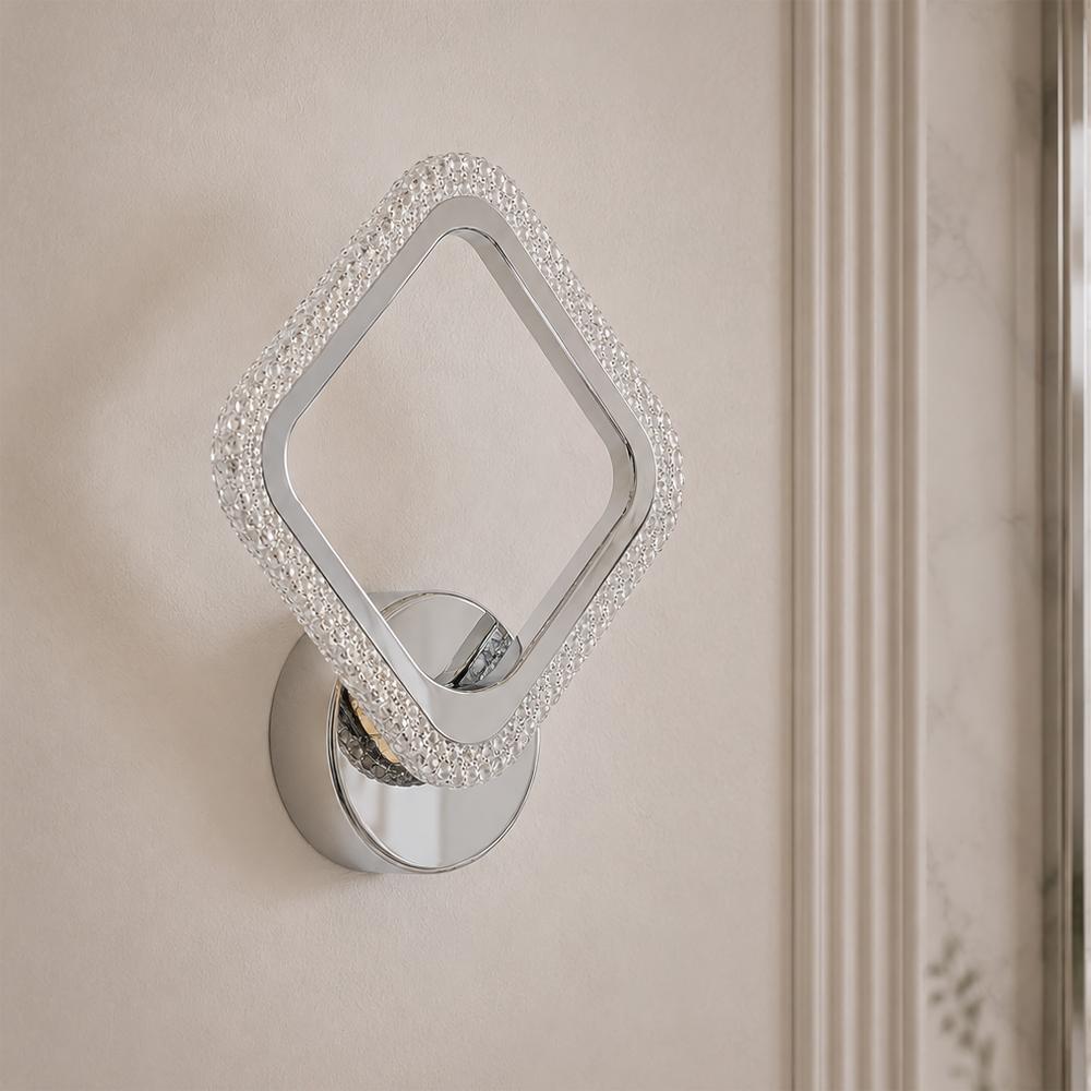 LED vägglampa LHJ125-W Krom