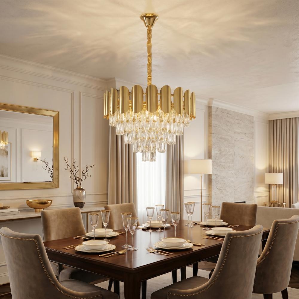 Kristall-pendellampa SWE100-CP 60cm GOLD
