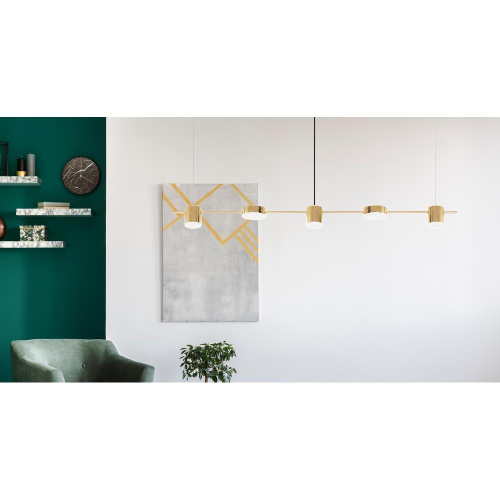 Hängande LED-taklampa APP929-5CP Guld
